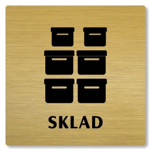 Sklad, 100x100mm, zlatá, Nevada